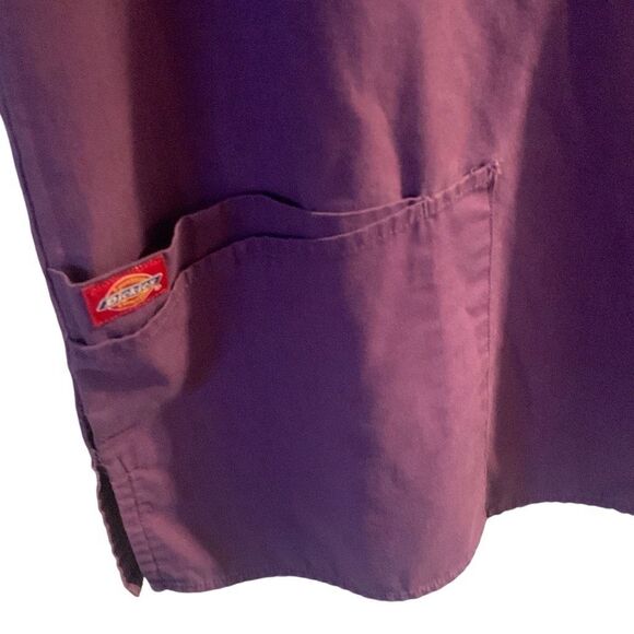 Pre Owned Women’s Dickies Scrub Scrubs Top Purple Size Lg Professional Comfort - Picture 5 of 12